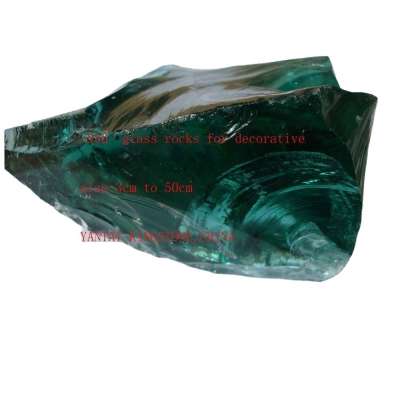 Crushed Landscaping Glass stone with 4colors