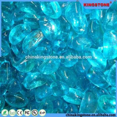 Updated cheapest clear glass pebble with nice color,natural flat pebble from manufacturer,wall decorated pebble