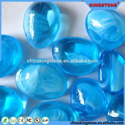 Professional manufacturer crystal red glass pebble stone,natural river pebble and cobble stone,white quartz pebble stone